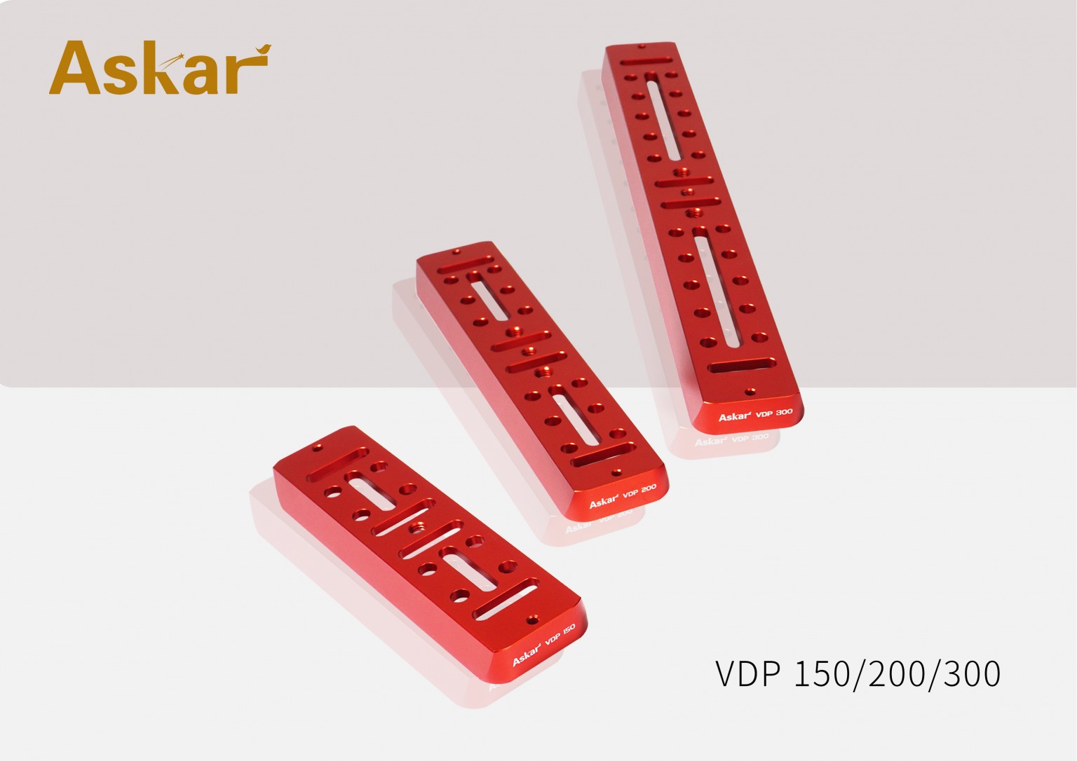 Askar VDP150 (Vixen Universal Dovetail Plate 150) (Red)