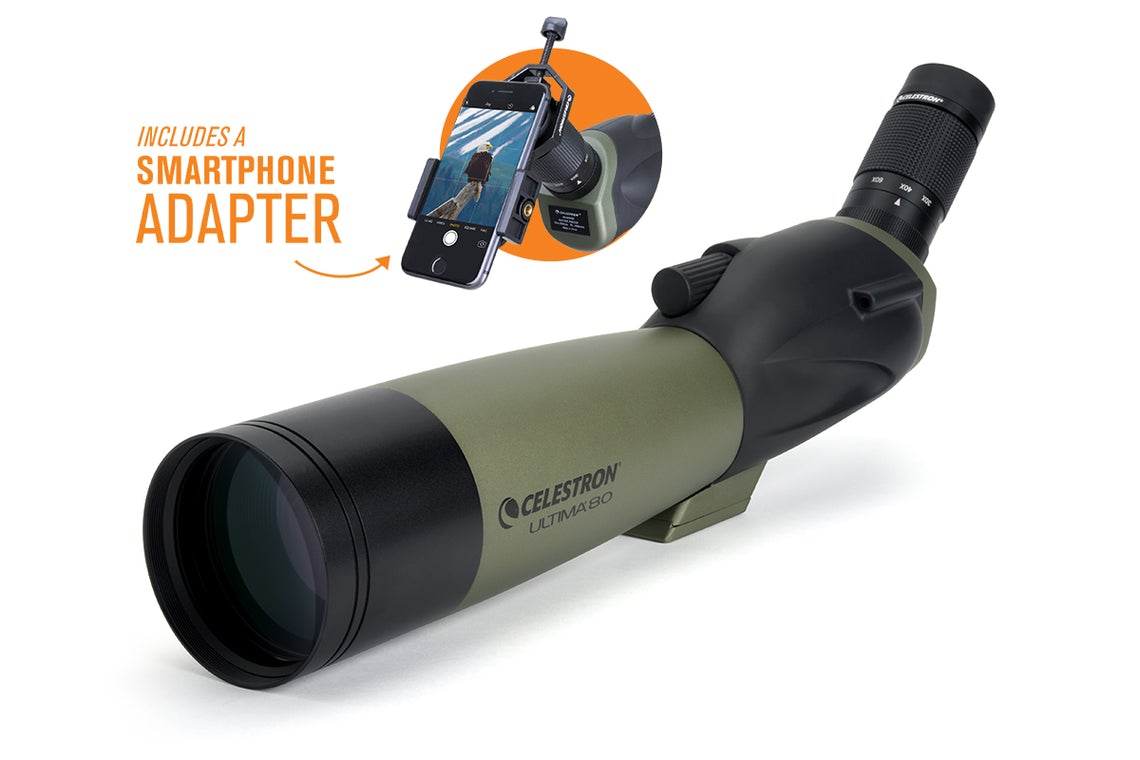 Celestron Ultima 20-60x80mm Angled Zoom Spotting Scope