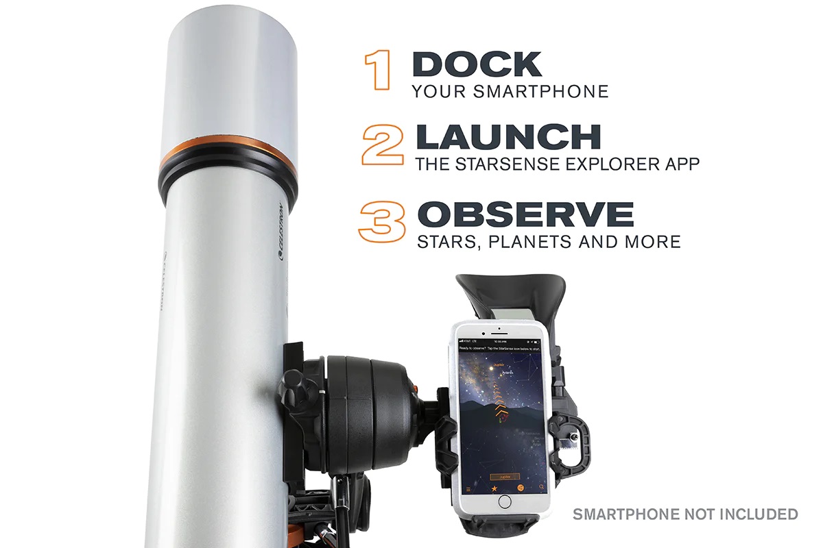 Celestron StarSense Explorer DX 102AZ 智能手機程式輔助折射望遠鏡