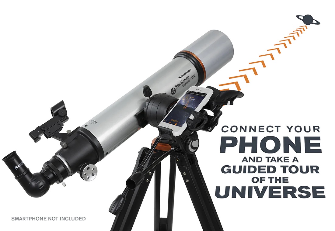 Celestron StarSense Explorer DX 102AZ 智能手機程式輔助折射望遠鏡