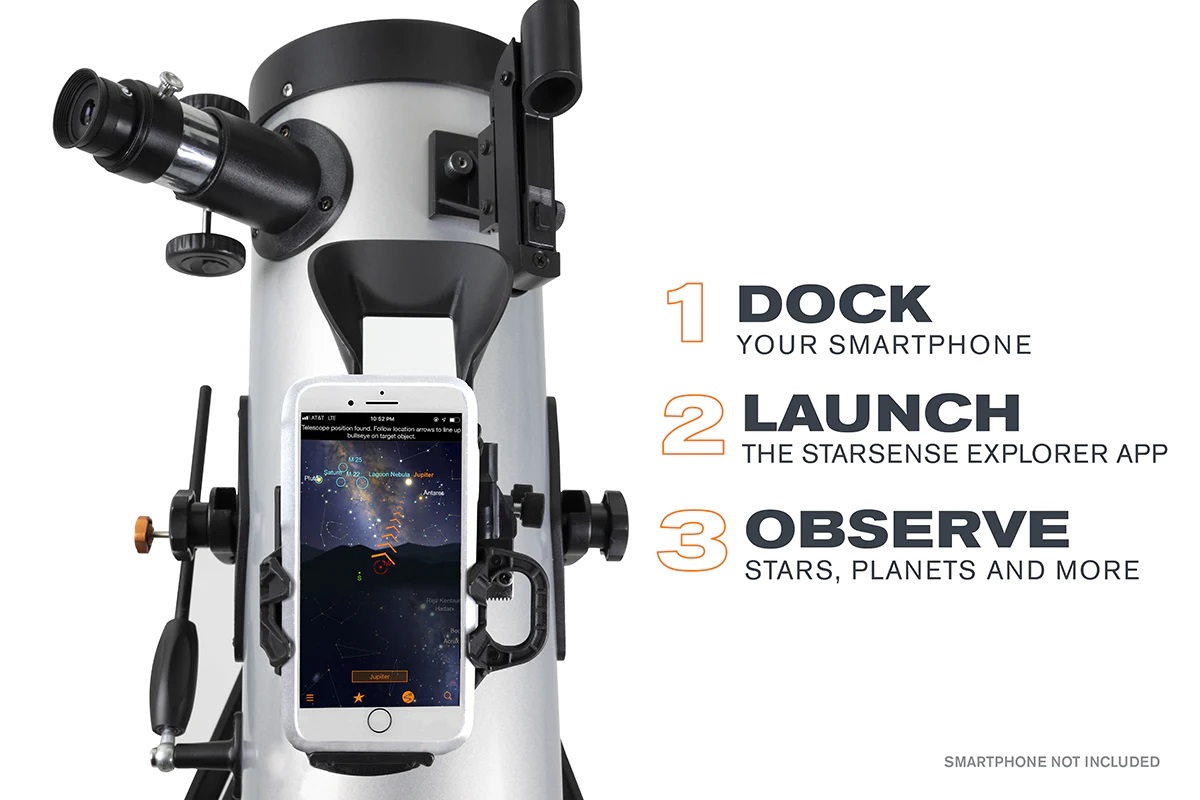 Celestron StarSense Explorer LT 114AZ Smartphone App-Enabled Newtonian Reflector Telescope